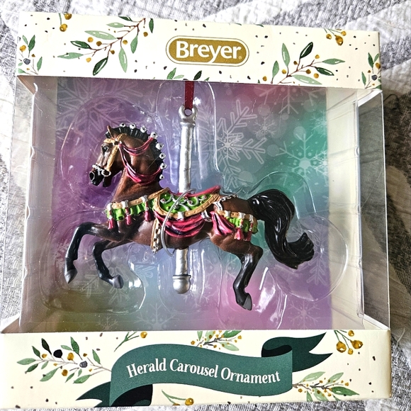 BREYER Horse *Herald Carousel Ornament* Christmas 2021 Holiday Model NEW - Picture 2 of 7